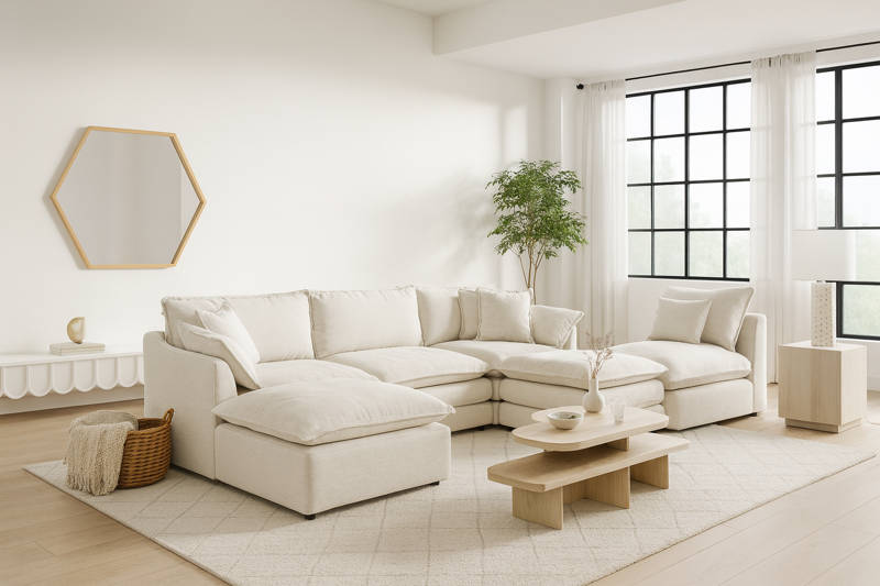 Latitude Run Miller Corner Seat To -Miller 6 Piece Upholstered L-shaped Modular Sectional Sofa. (CAN BE USED ALONE)