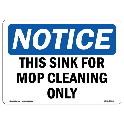 This Sink For Mop Nettoyage Only