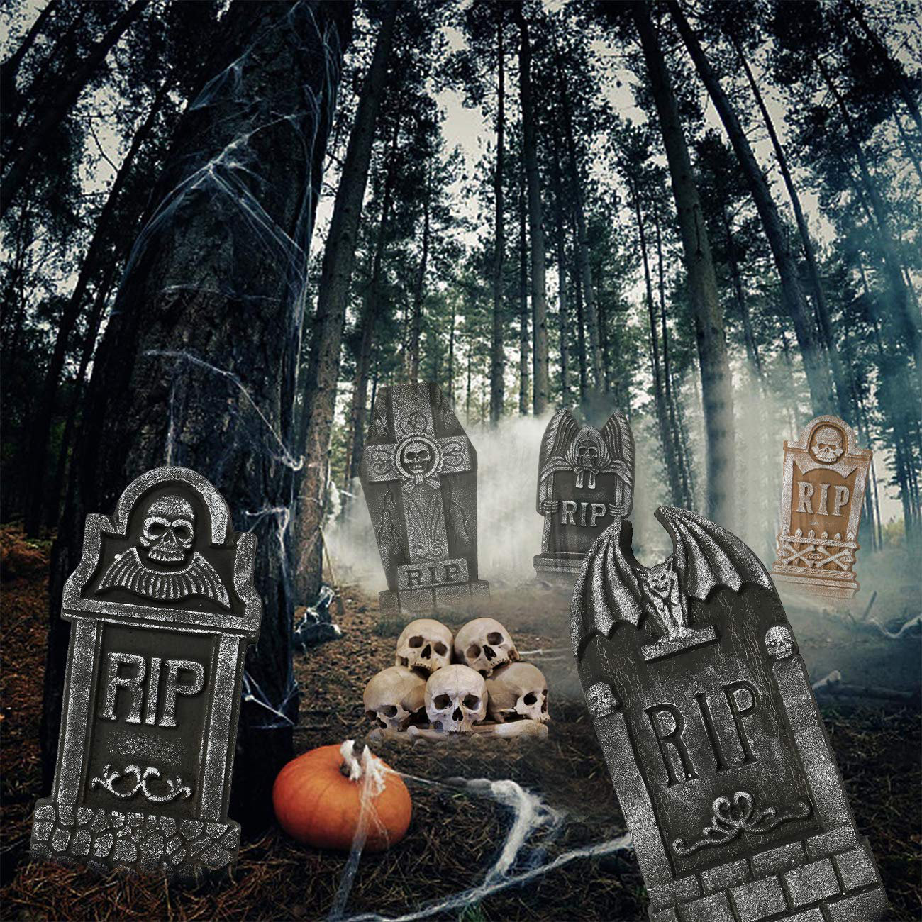 Graveyard Forest Background Pack