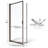 Sopora 26.5" W x 67" H Pivot Framed Shower Door-14170846-14170847