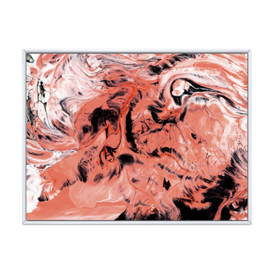 «Pink and Black Marble Universe», reproduction sur toile