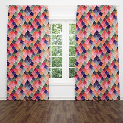 Semi Sheer Curtain Pair