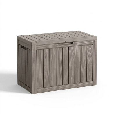 Coffre de rangement extérieur verrouillable MINDYES de 208 litres (55 gallons) – Idéal pour ranger coussins, matériel de camping et accessoires de terrasse en toute sécurité et au sec.