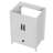 24 Inch Wood Bathroom Vanity Cabinet, White 2402-1082305230-1090228564