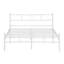 Aaru Heart Design Metal Bed Frame with Headboard & Footboard-87888727-87888726