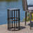 Ceramic Tile Side Table In Grey With Iron Frame, Stylish For Patio And Frame Table, Functional