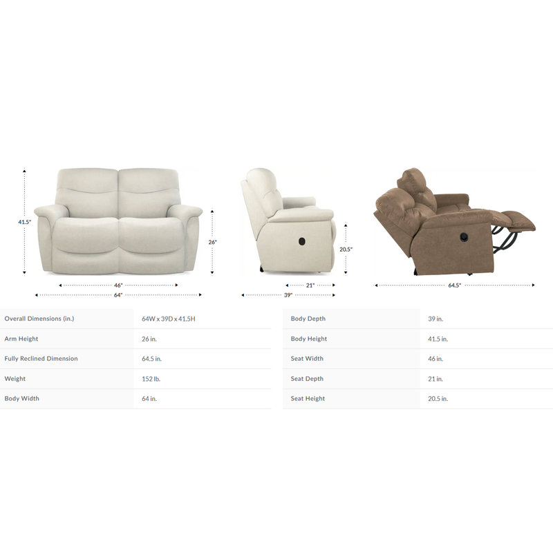 James Reclining Loveseat