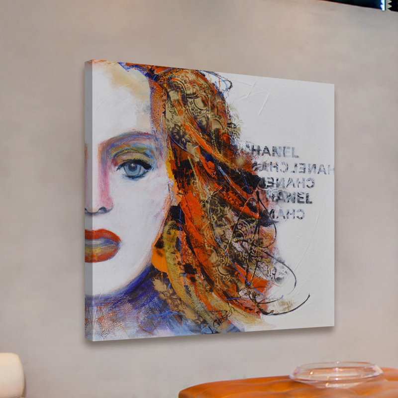 Lana Greben - Wrapped Canvas Painting, 45cm H x 45cm W x 3.81cm D