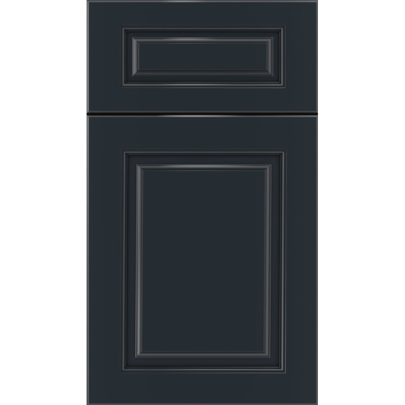 Dwelling Full Access Woodland Door Sample, Gunmetal Blue, Maple