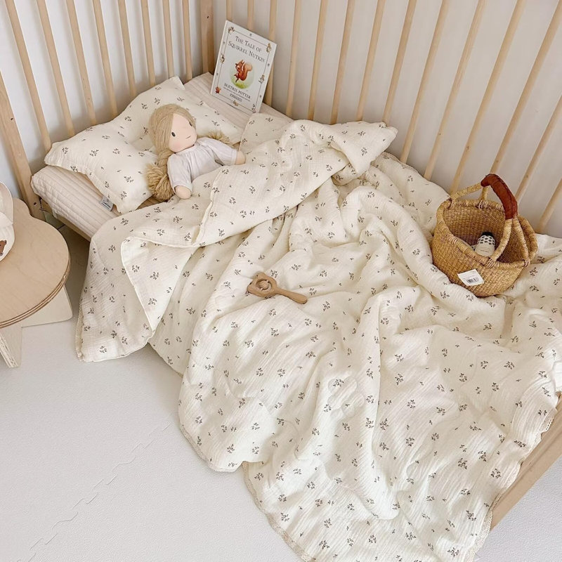Mignon courtepointe / couverture en coton 2 couches