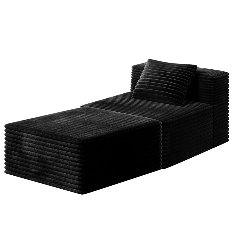 Cloud Couch Sofa Comfy Upholstered Floor Sofa With High Density Memory Foam, No Assembly Required, Boneless Couch For Bedroom Living Room