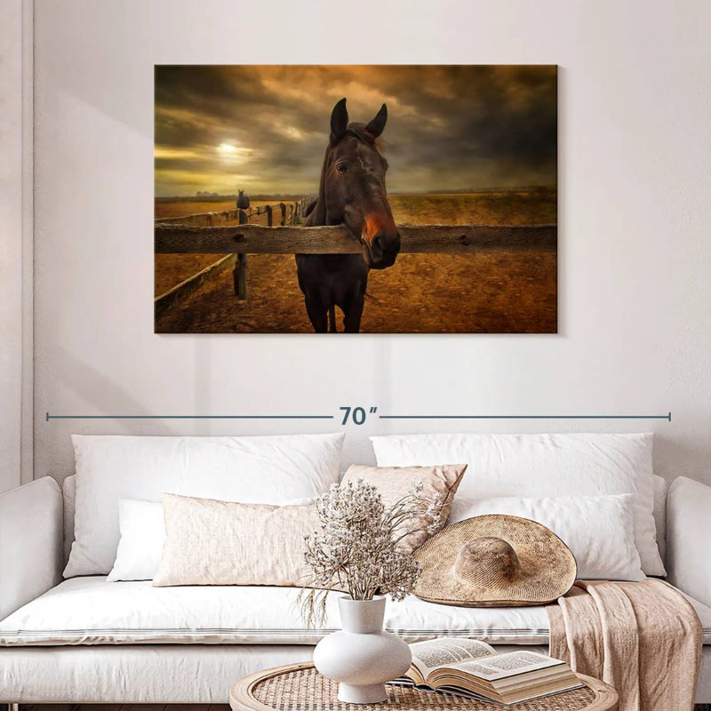 Brampt Farm Horse, 30" H x 45" W