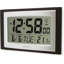Acctim Stratus Digital Wall / Desk Clock Radio Controlled Tabletop LCD Display Date & Thermometer Black