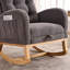 Chaise longue berçante avec repose-pieds Accent-1813445814