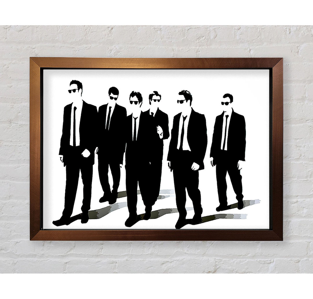 Reservoir Dogs Walking Gerahmter Druck