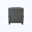 Chaise berçante moderne en tissu gris