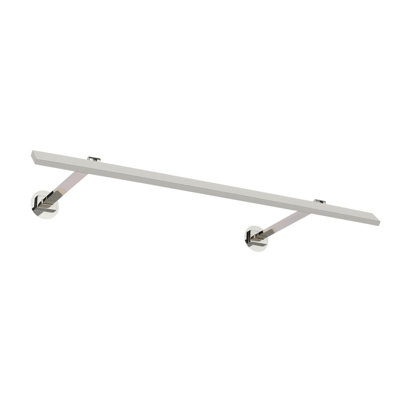 Botto Dimmable LED Wall Mount Picture Light, 1.4" H x 24" W x 9.6" D, Polished Nickel