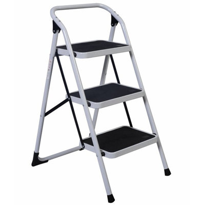 Convallaria 3 - Step Iron Lightweight Folding Step Stool