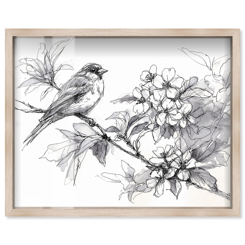 Reproduction botanique «I Botanical Art Shadowbox» par Art Remedy, H 31 po x l 37 po, Crème