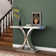 Rillamas 43.3'' Mirrored Glass Console Table