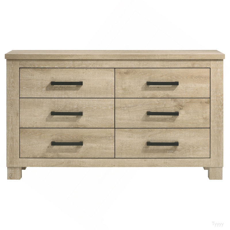 Commode de chambre 6 tiroirs Sansome