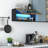 Wall Mounted Spice Rack With Up-Flip Door For Kitchen Storage
