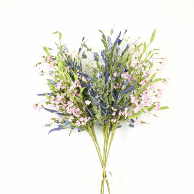 36 po Arrangement floral de fleurs sauvages de baies de lavande artificielle pour remplissage de vase
