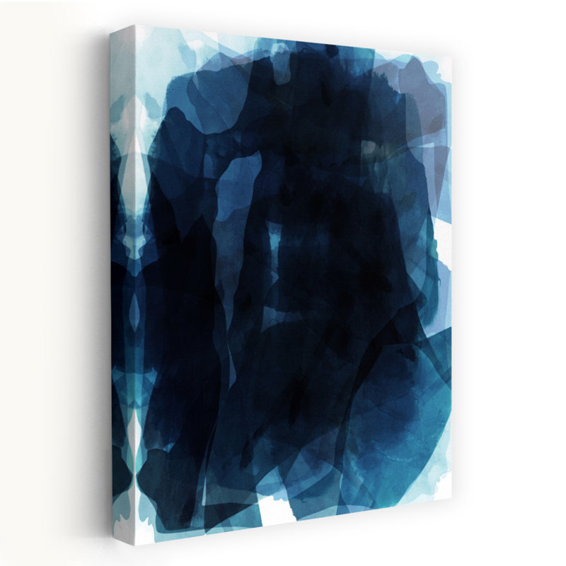 Art contemporain contemporain, art moderne abstrait océan, H 60 po x l 40 po