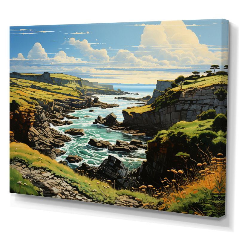 " Ireland Emerald Isle This I ", H 34 po x l 44 po x P 1,5 po, Toile tendue