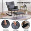 Chaise berçante avec repose-pieds Kaycion-2053271333