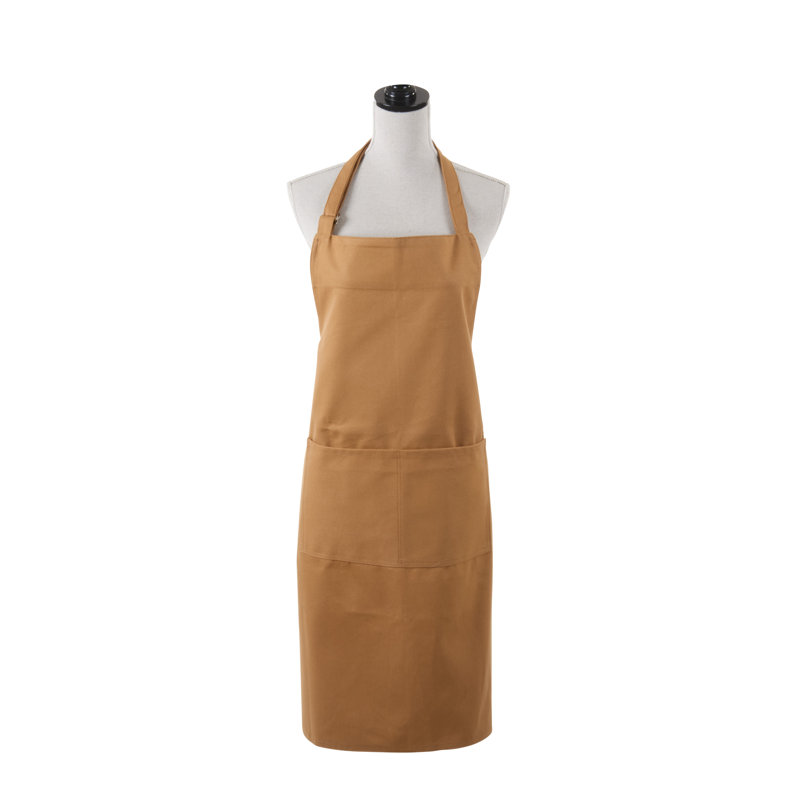 Tablier de cuisine en coton - Ceinture de cou réglable, tablier de cuisine classique avec poche avant pour la cuisson, la cuisine et la cuisine de tous les jours