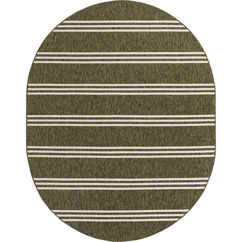 Outdoor Destiny Area Rug Gem Color, Oval 7'10" x 10'