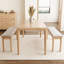 Banc de salle à manger en bois massif Adryell avec coussin en lin amovible-79672749-82527771