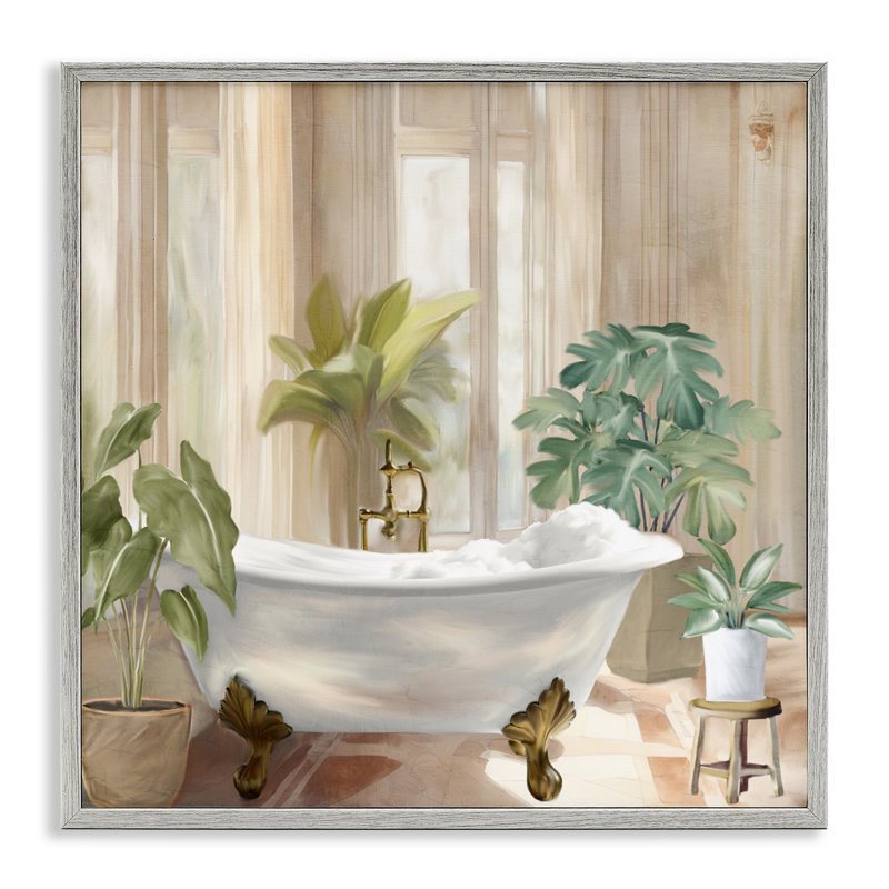 Estampe numérique pour salle de bain Serenity, design par Kim Allen, H 17 po x l 17 po, Estampe numérique Farmhouse
