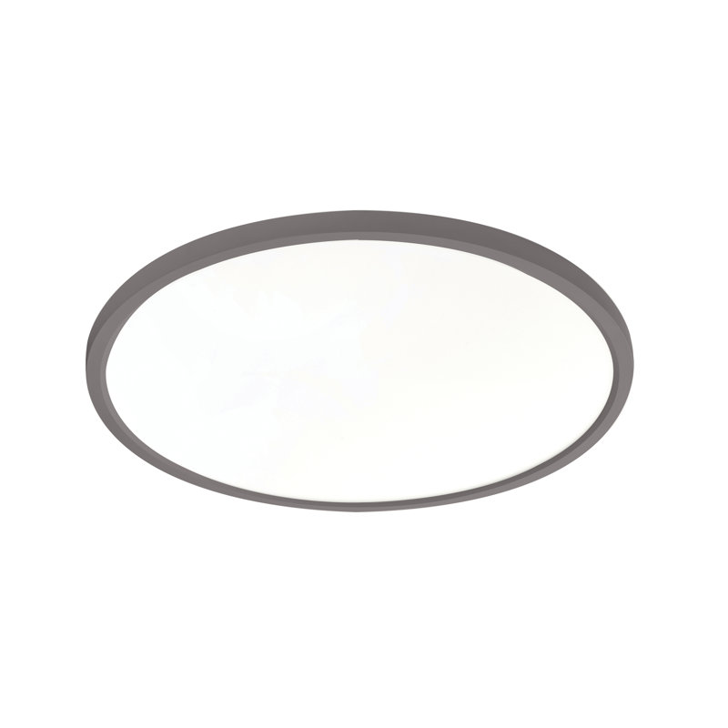 Edge Round LED Flush Mount - 120V - 12W - 5 CCT, Black, 1" H x 20" W x 20" D