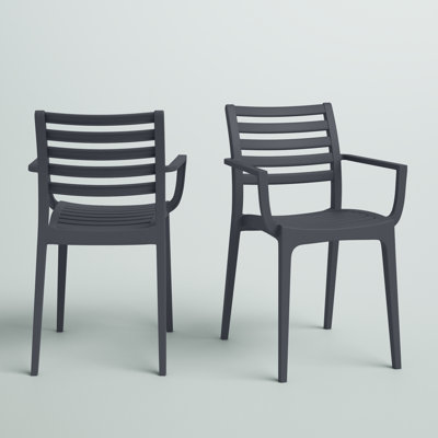 Melissus Stacking Patio Dining Armchair