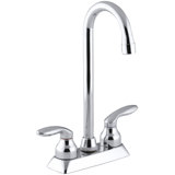 Coralais Double Handle Kitchen Faucet