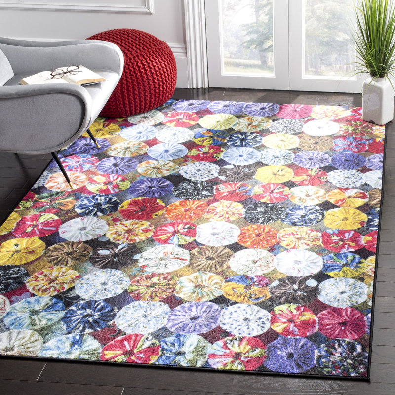 Garner Performance Geometric Rug, Rectangle 4' x 6'