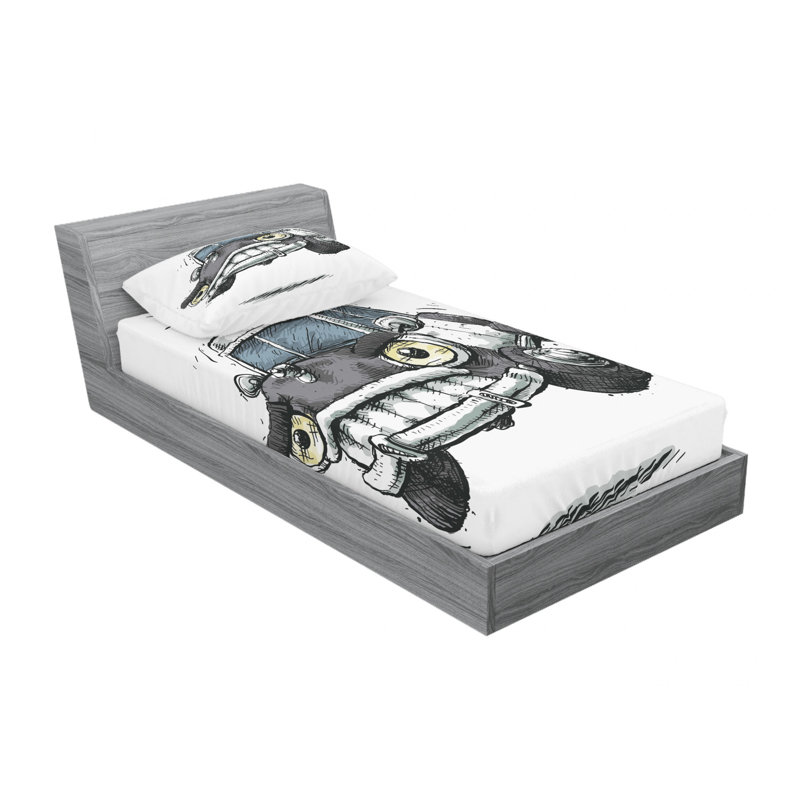 Microfiber Sheet Set, Twin XL Sheet Set with 1 Pillowcase