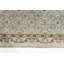 Tapis unique 3 pi 3 po x 15 pi 8 po années 1910 Blues / taupe / brun chocolat / brun clair / beige
