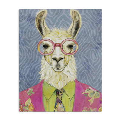 Bright Gaze Llama Canvas, design by Svetlana Aleynikova