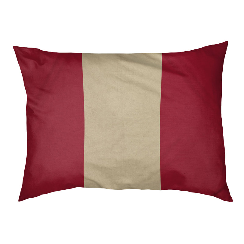 Coussin Arizona, Moyen (l 28 po x P 18 po x H 9,5 po), Rouge Sedona / sable de Sonora / rouge Sedona