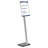 Info Sign Duo Floor Stand, Tabloid-Size Inserts