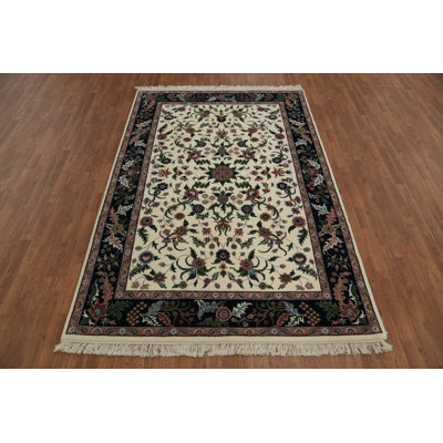 Artisan-Made Floral  Chinese Area Rug 6x9