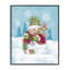 Giclée encadrée par un bonhomme de neige traditionnel, design par Diane Kater-117385228-117385230