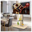 Meuble télé avec roulettes et tablette en verre Modern Modern