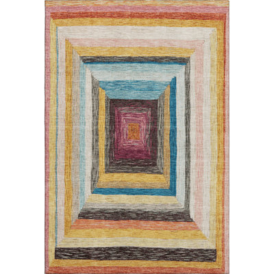 Premium Machine Washable Millbrook AMF1957 Geometric Rug