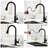 Single Level Stainless Steel Kitchen Sink Faucets with Pull Down Sprayer