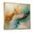 Toile avec cadre flottant or