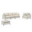 Canapé modulaire en chenille: canapé modulaire de 3 pièces avec siège, fauteuil et 5 sièges-505185933